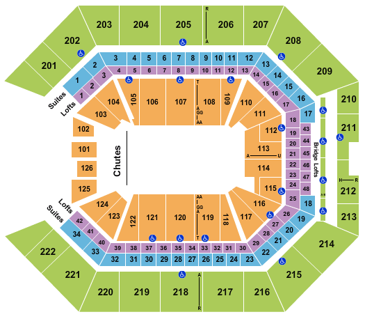 Golden 1 Center PBR Seating Chart