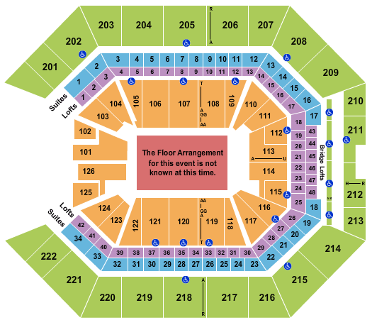 Golden 1 Center PBR Seating Chart
